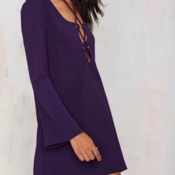 NWT Lace-Up Dress - Picture 2 of 7